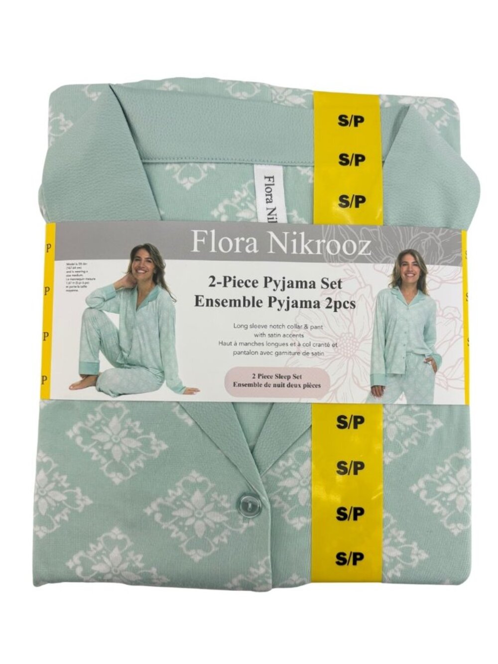 Flora Nikrooz Women's Pyjama Set | 2 Piece | Green | Size Small **NEW